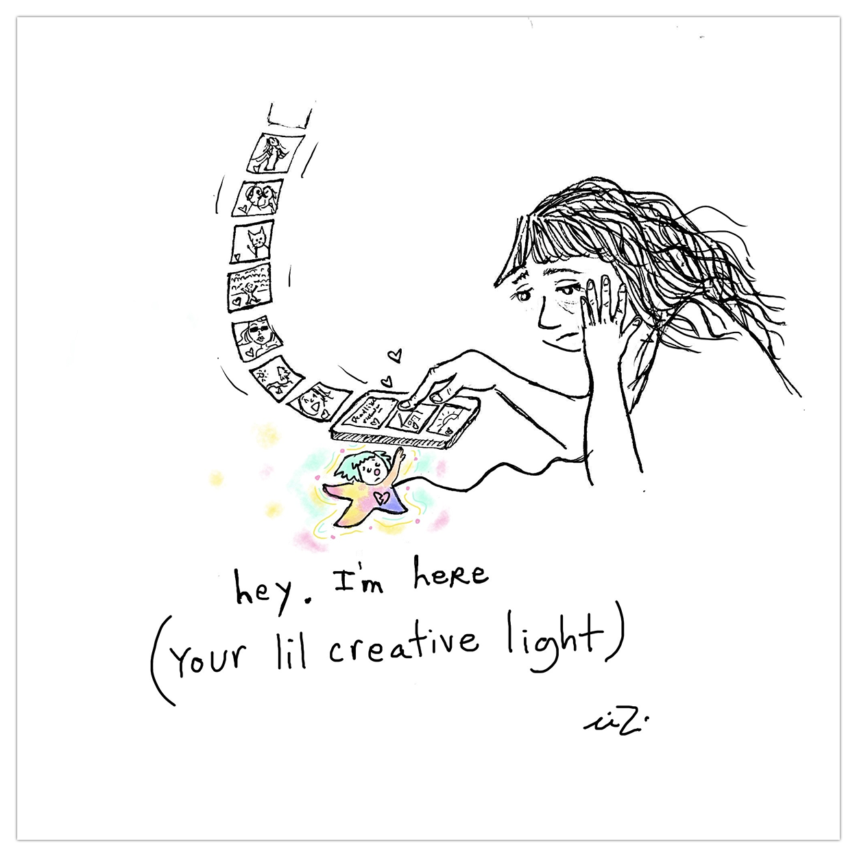 Creative Light Art Print