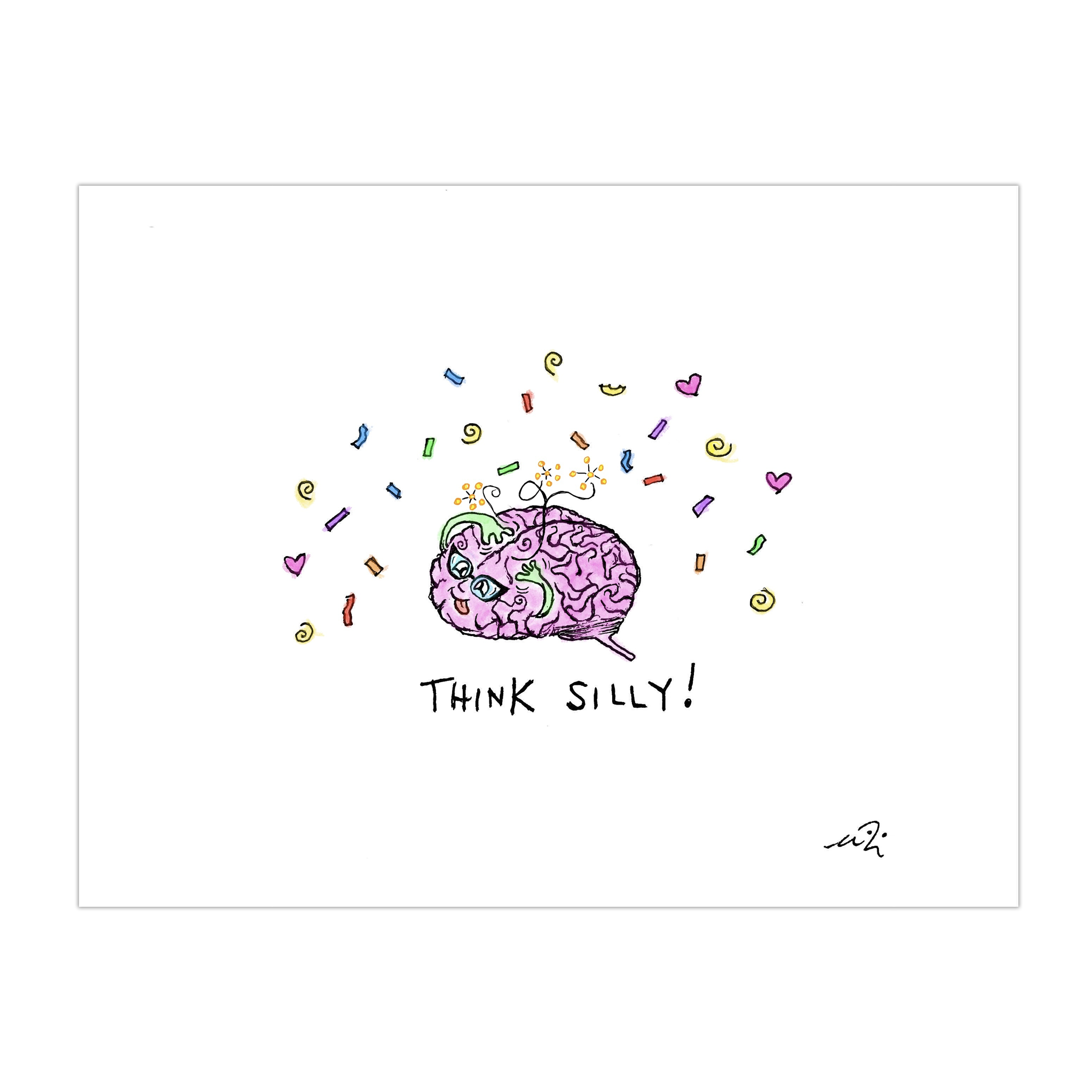 Think Silly Art Print