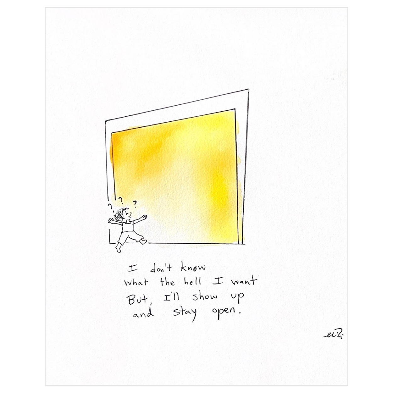 Show Up Art Print