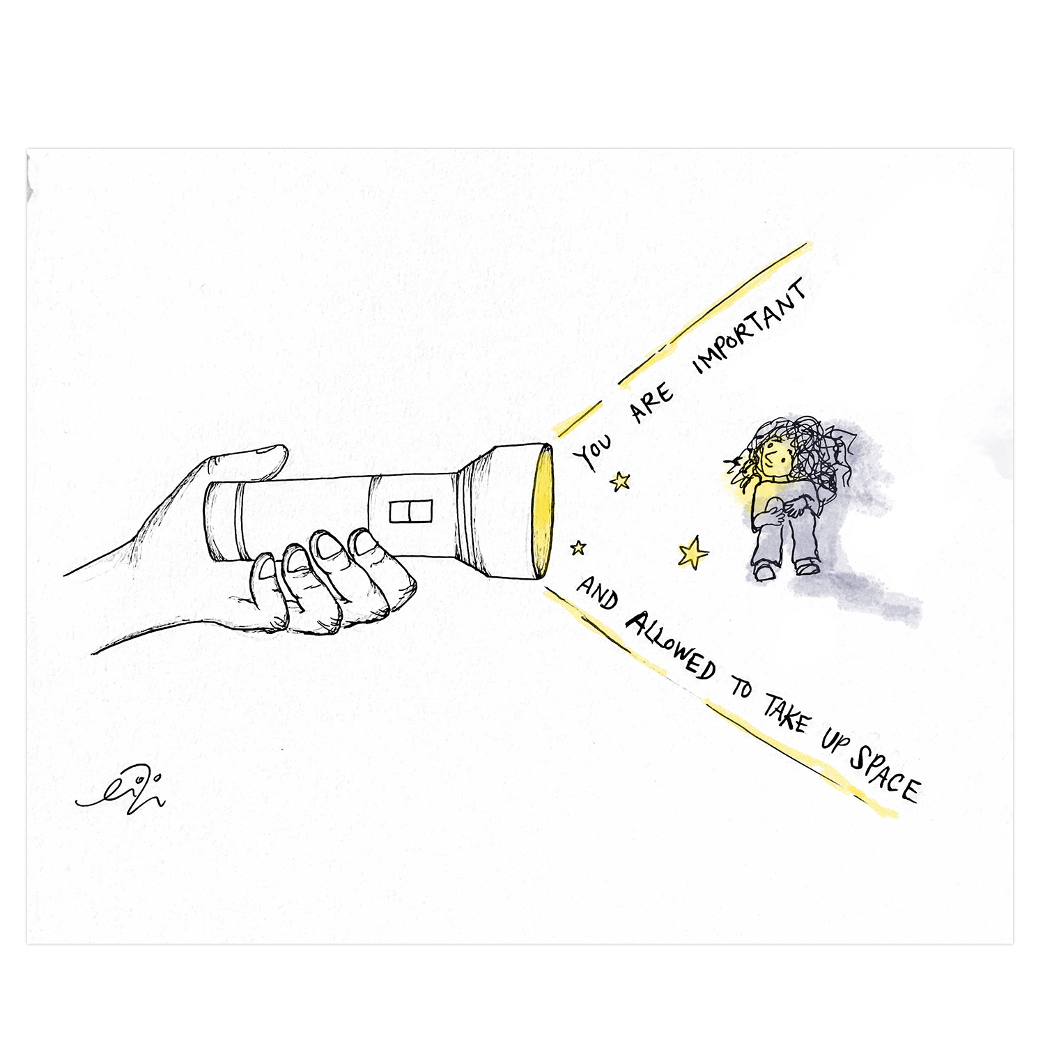 Take Up Space Art Print