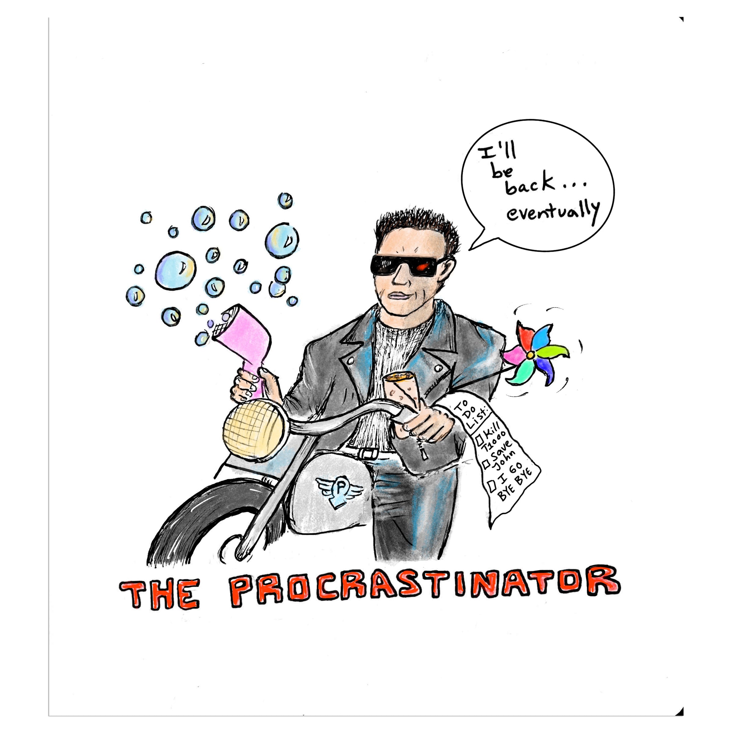 The Procrastinator Art Print